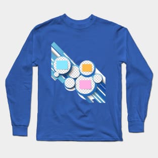 Blue Art Long Sleeve T-Shirt